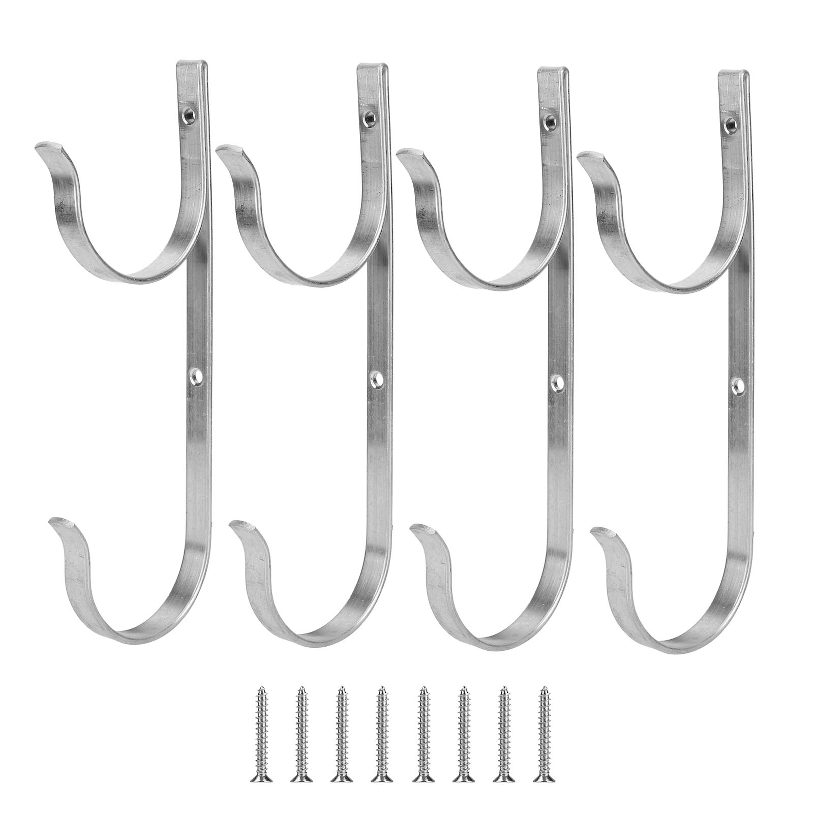 Set Mit 4 Haken Aus Aluminiumlegierung Zum Aufhängen Von Kleidung Und Handtüchern, Aufbewahrungszubehör Für Pool Und Badezimmer