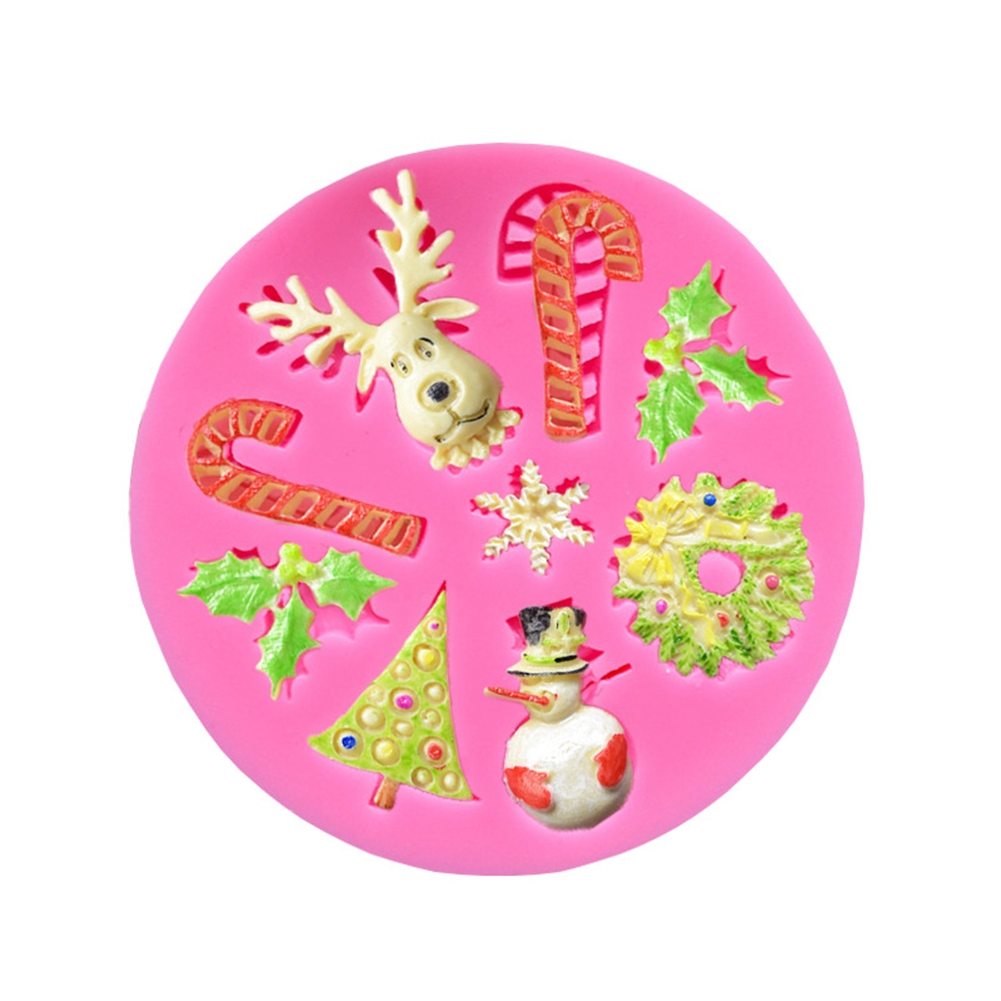 Diy-weihnachts-silikonform, Vielseitige Dekoform Für Kuchen, Fondant Und Schokolade (18)