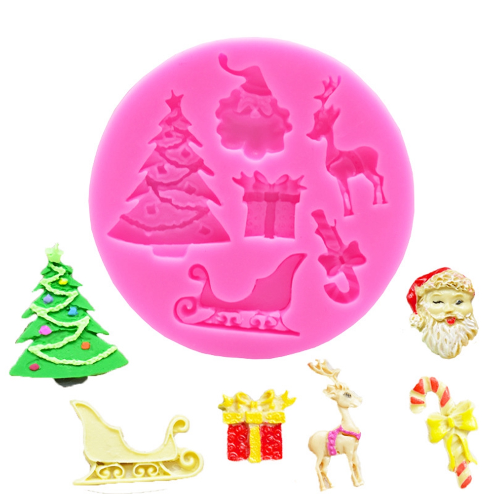 Diy-weihnachts-silikonform, Vielseitige Dekoform Für Kuchen, Fondant Und Schokolade (17)
