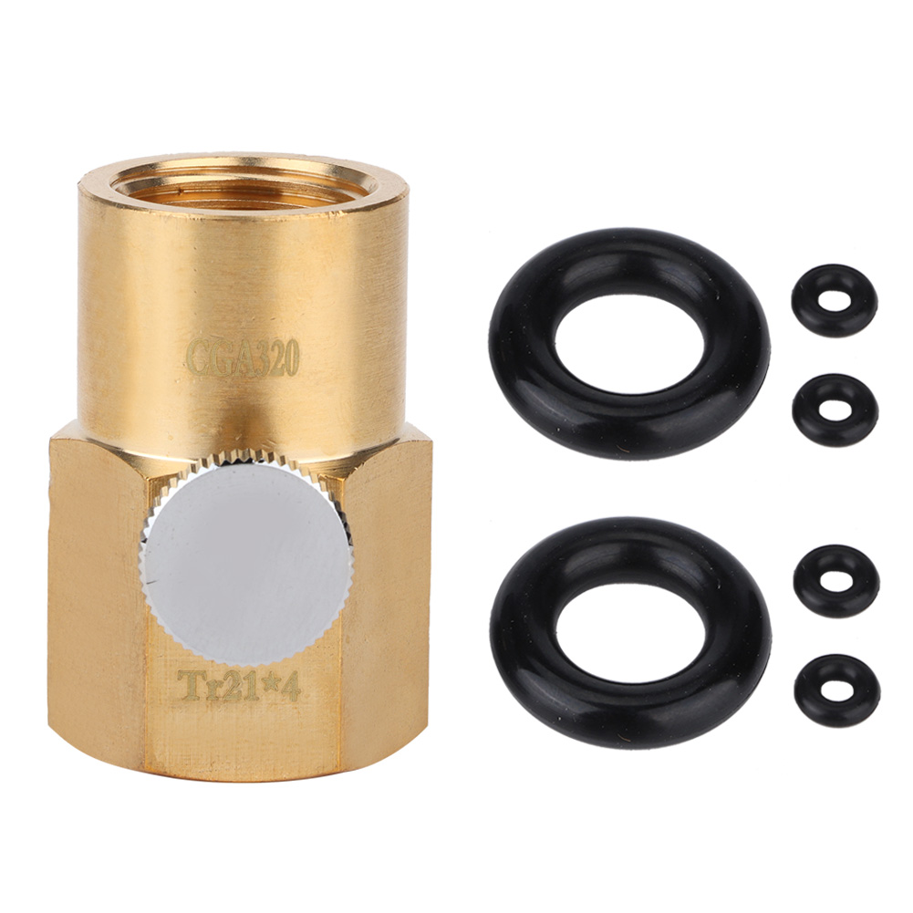Tr21-4 Auf Cga320 Messingadapter Für Sodaflaschen, Co2-füllventilanschluss, Füllzubehör