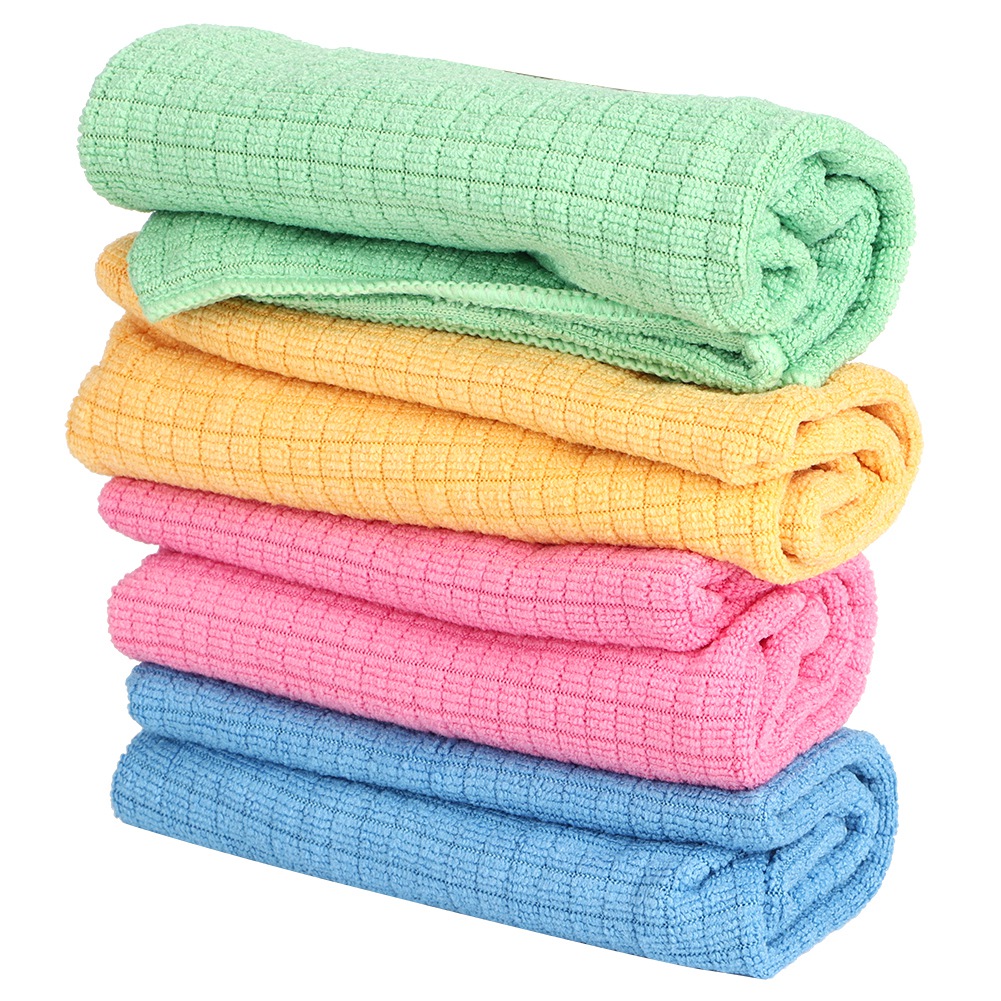 Set Mit 4 Saugfähigen Mikrofasertüchern Für Geschirr Und Küche