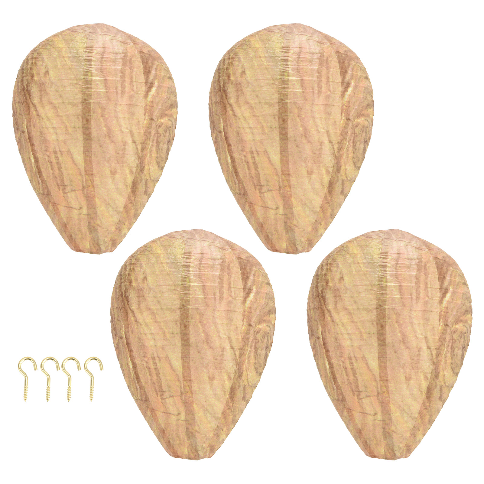 Set Aus 4 Hängenden Lampenschirmen Aus Papier, Verziert Mit Kugeln, Für Das Mondfest, Hochzeiten, Geburtstage Oder Feiertage.