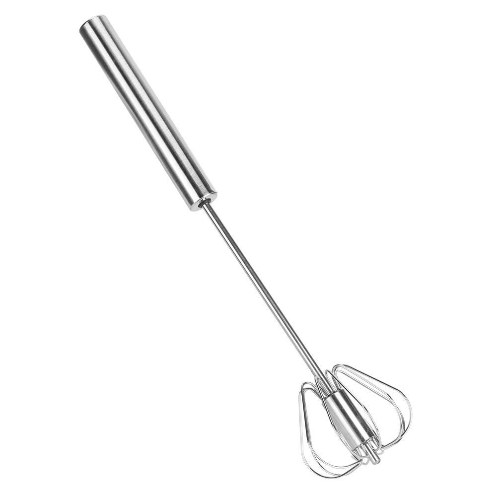 Halbautomatischer Eierquirl, Mixer, Milchaufschäumer Aus Edelstahl, Küchenutensil (k3328b (m))
