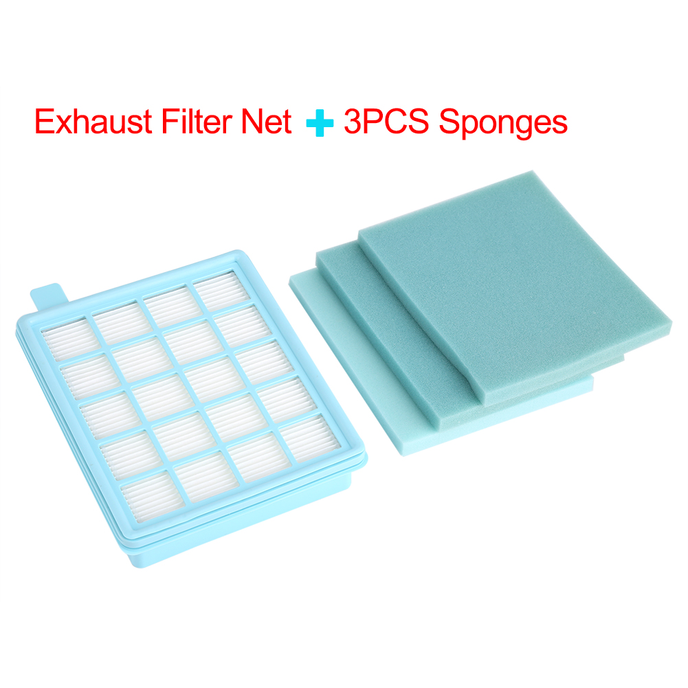 Abluftfilter Mit 3 Schwämmen Für Philips Staubsauger Fc8471/8630/9322