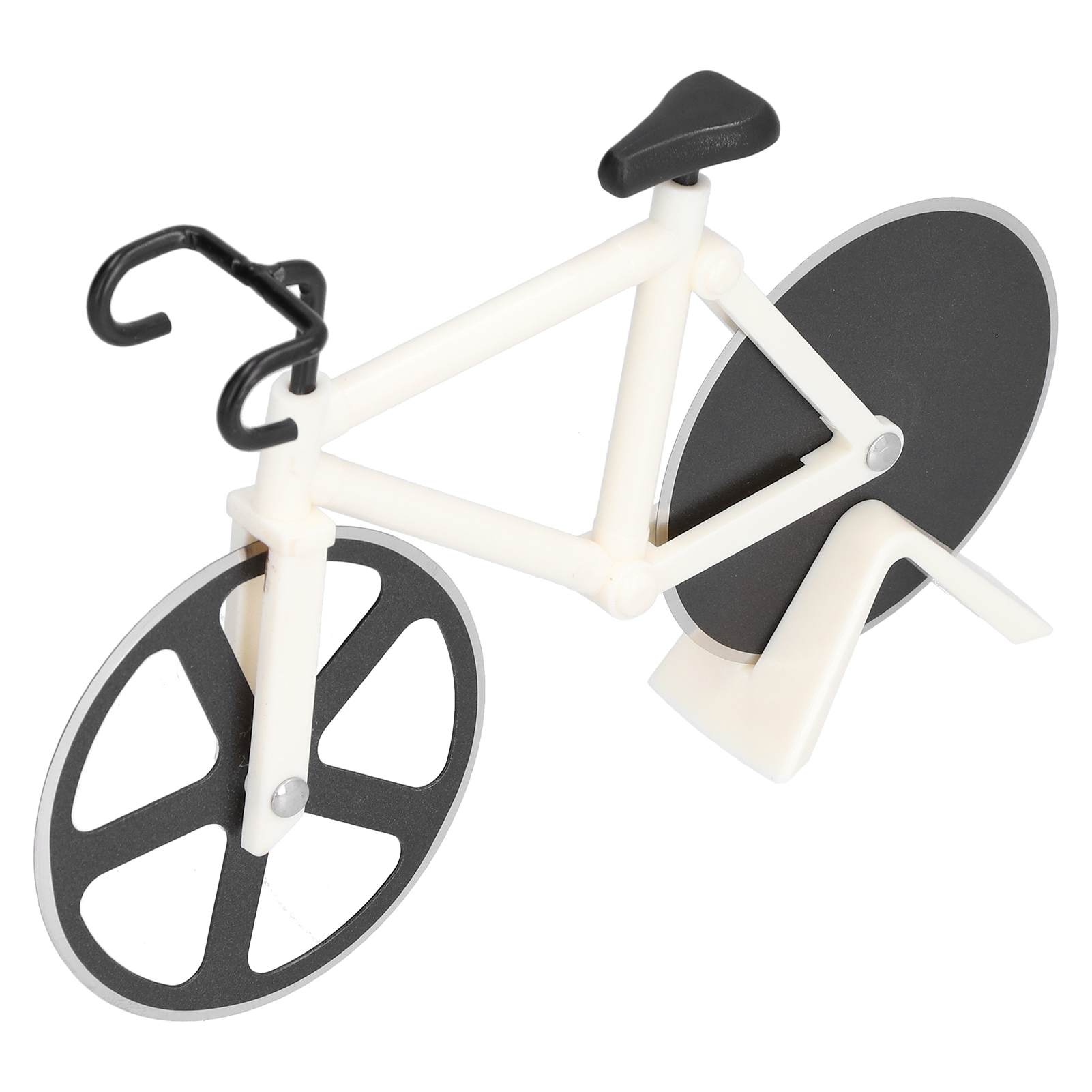 Fahrradförmiger Pizzaschneider Mit Kunststofffuß, Pizzaroller, Kochwerkzeug Für Die Heimische Küche