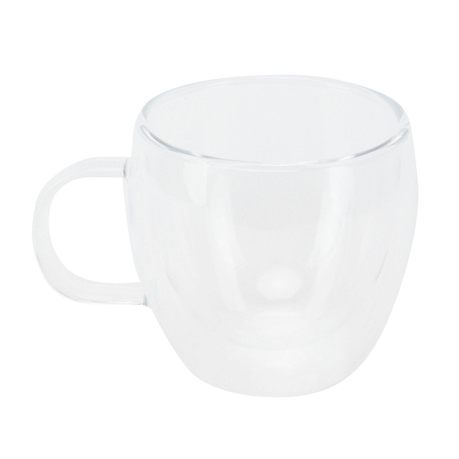 Doppelwandiger, Transparenter Glasbecher Mit Henkel, Hitzebeständig, Ideal Für Kaffee, Milch Oder Tee (150 Ml). Für Alle Getränke Geeignet.