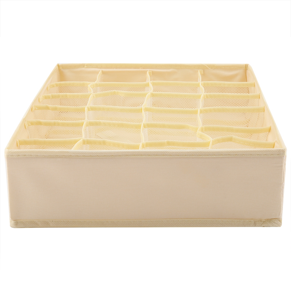 Kleiderschrank-organizer Mit Fächern Für Unterwäsche, Bh-clips Und Socken, Beige Aufbewahrungsboxen