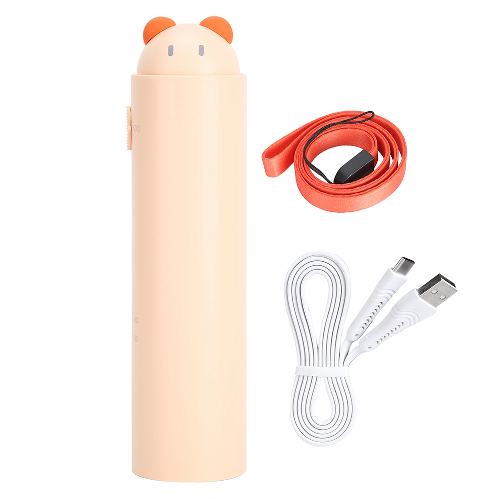 Mini-teleskopventilator Mit Externem Akku Und Usb-ladefunktion Für Zuhause Und Büro (dc5v Beige)