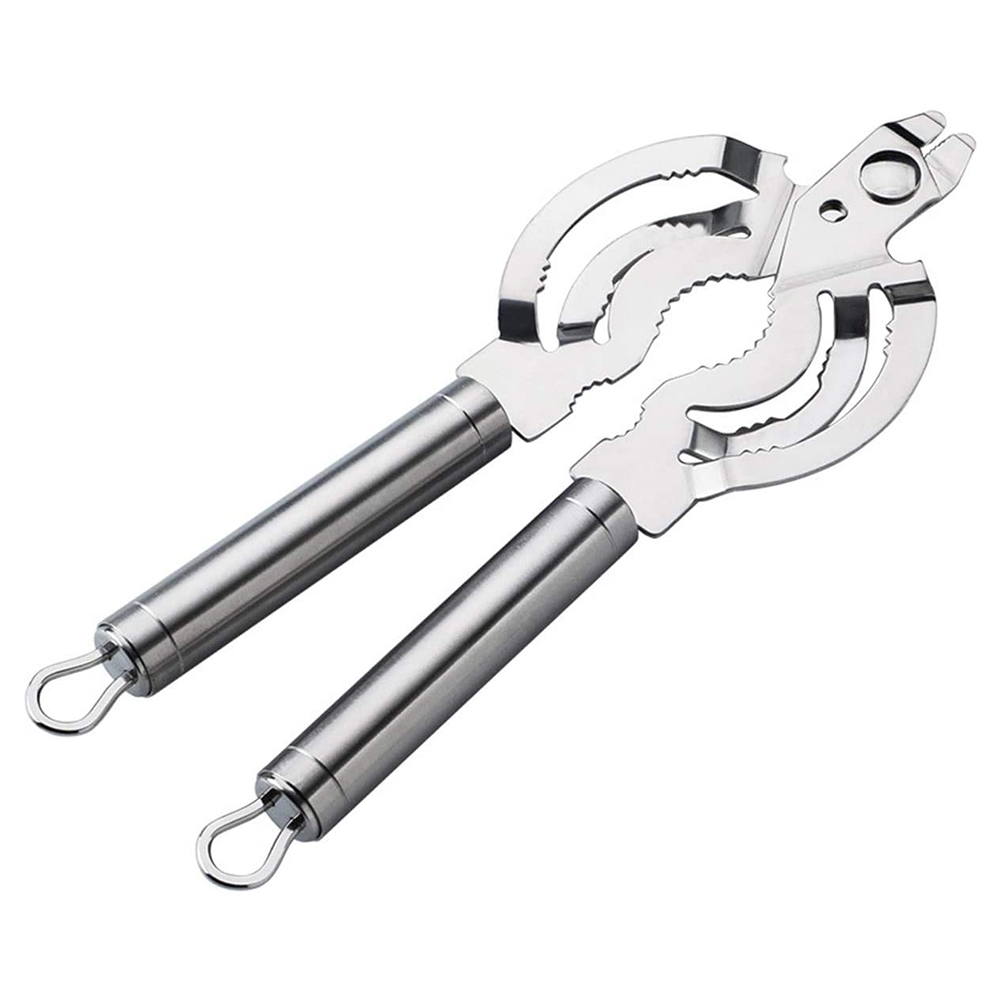 Multifunktionaler Dosenöffner Aus Edelstahl Für Gläser, Deckel Und Flaschenverschlüsse