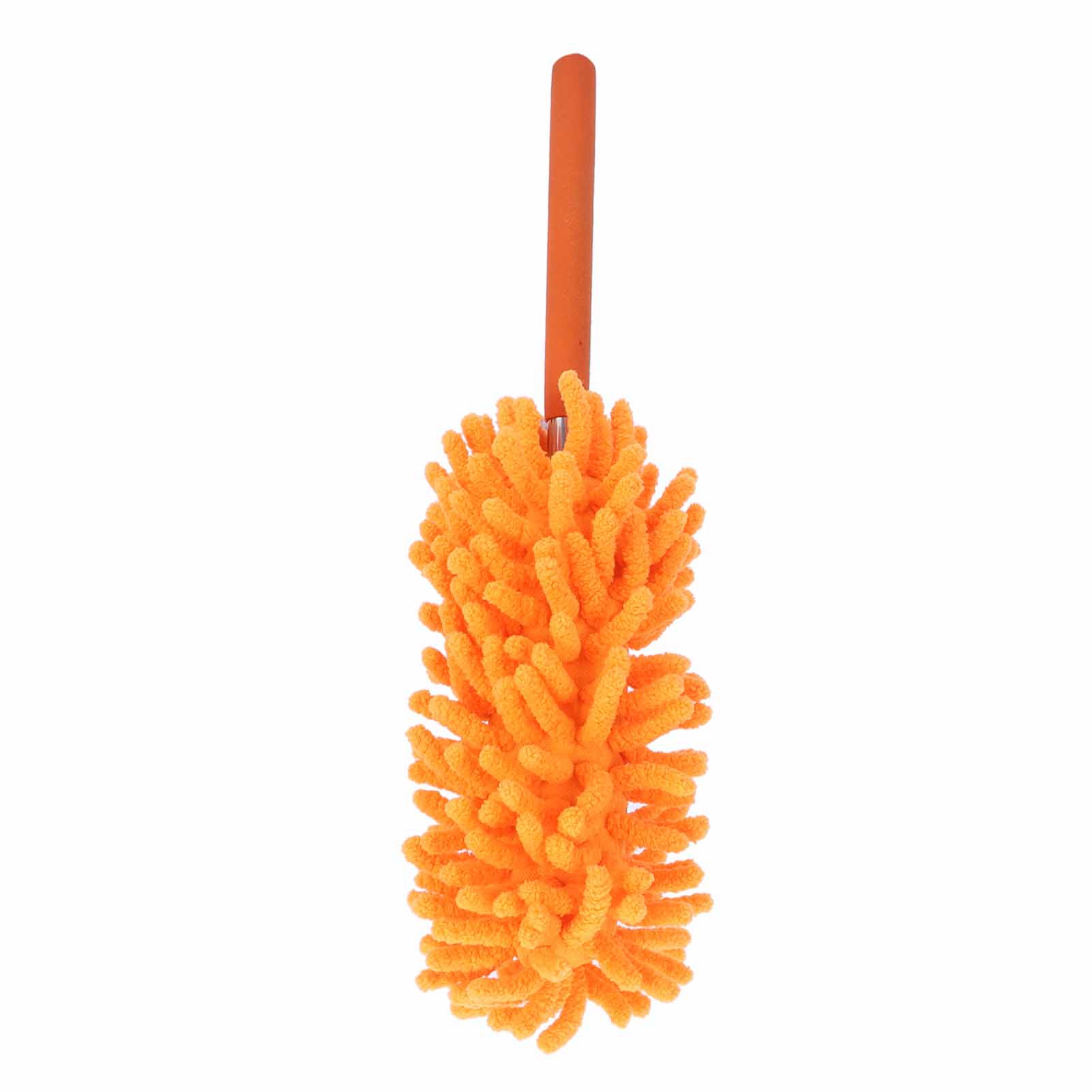 Abnehmbarer Und Waschbarer 72 Cm Langer Teleskop-staubwedel Aus Chenille, Staubwedel Für Die Haushaltsreinigung, Orange