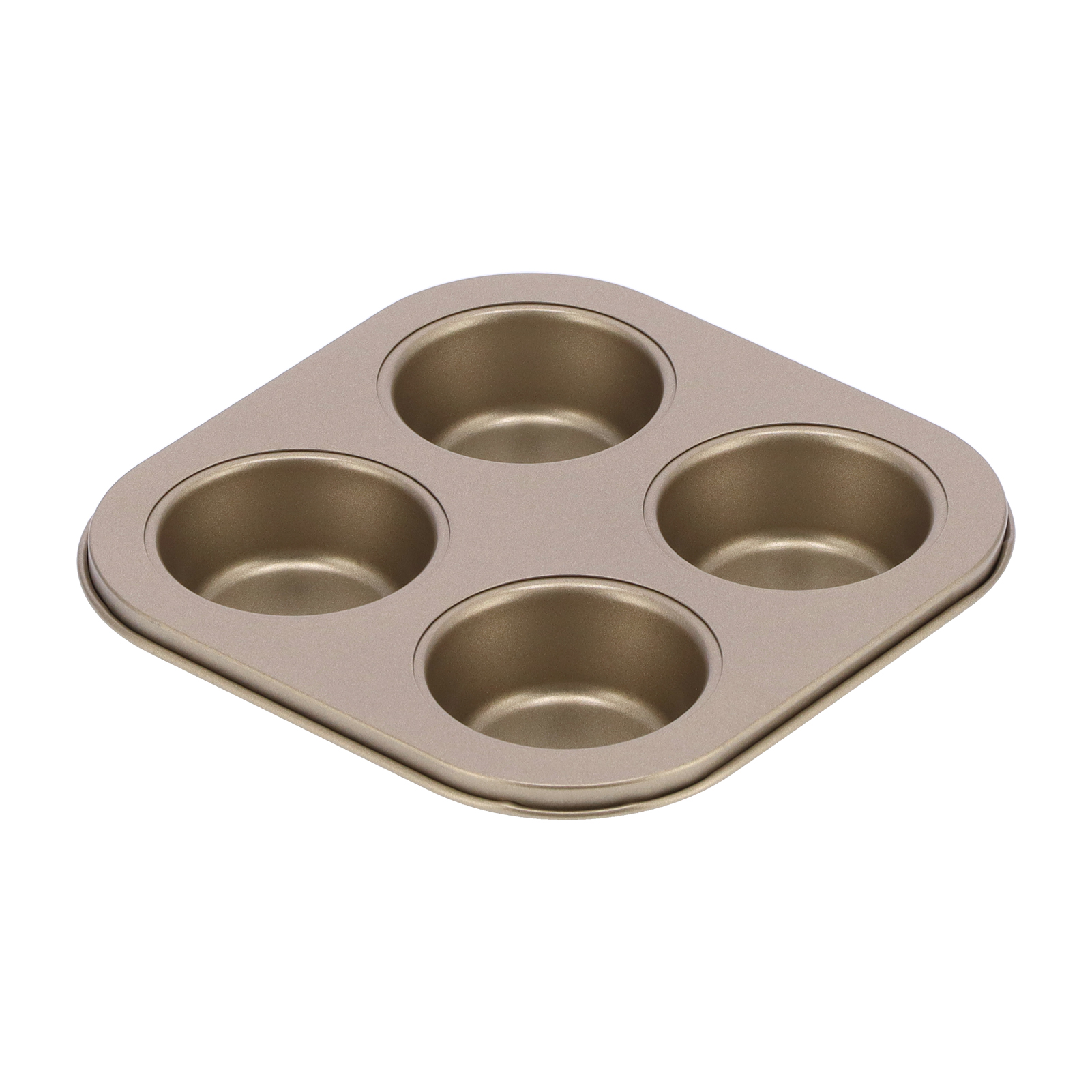 Quadratische Mini-muffinform Mit 4 Mulden, Antihaftbeschichtet, Aus Robustem Kohlenstoffstahl, Für Die Mikrowelle Geeignet (muffinform).