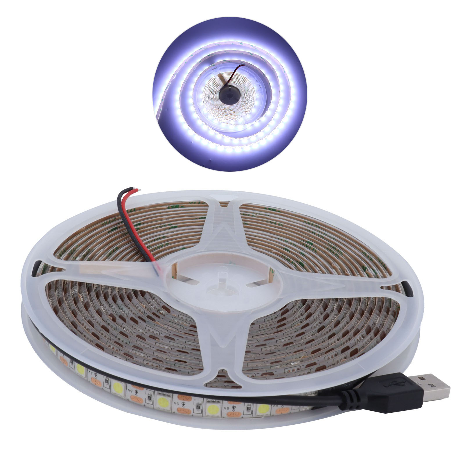 5 M Wasserdichter, Flexibler 15-w-usb-led-streifen Zur Dekoration Von Computergehäusen Und Einkaufszentren
