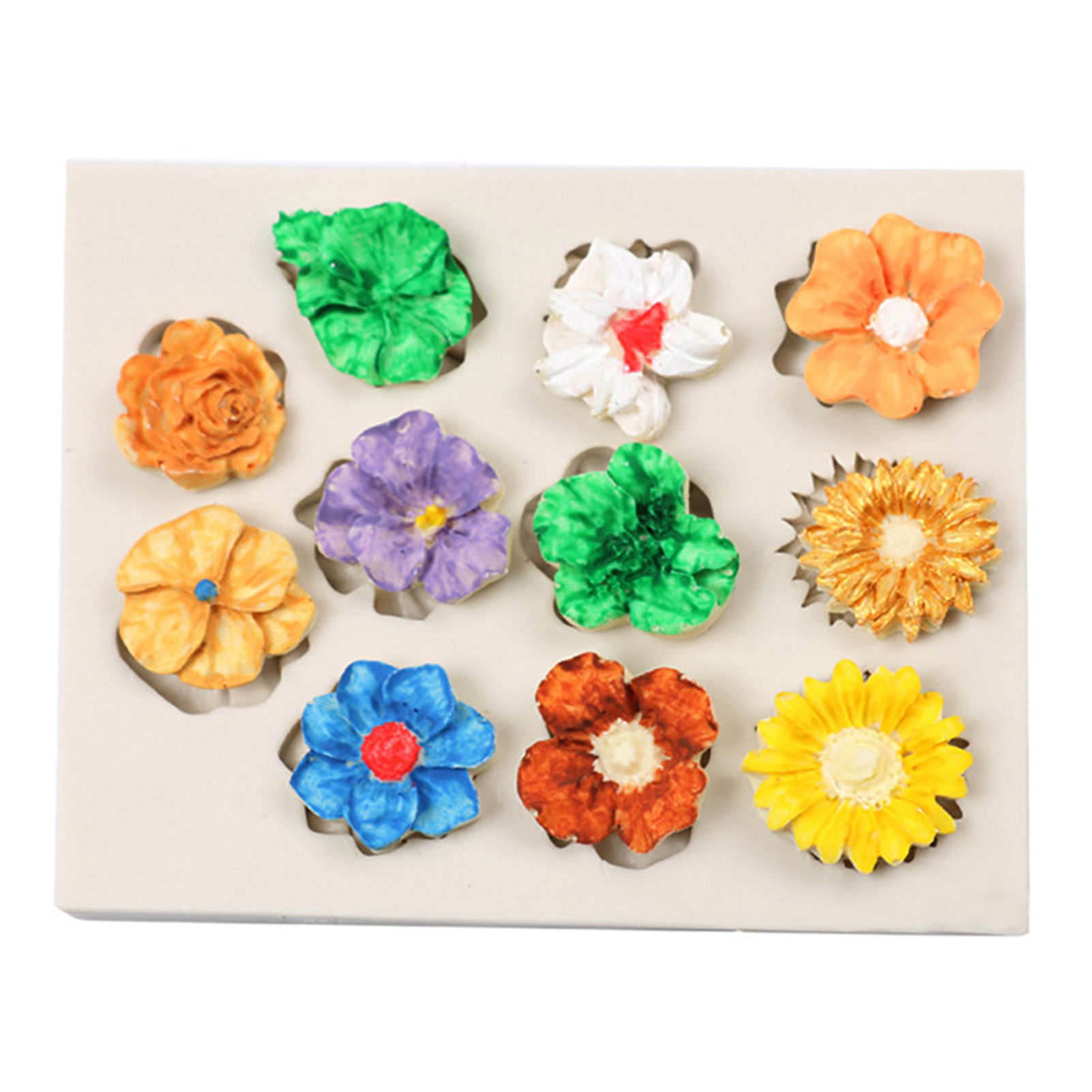 Silikonform Mit Blumenmuster Für Puddings, Desserts Und Kuchen, Ideal Zur Herstellung Von Seifen Und Anderen Kreationen.