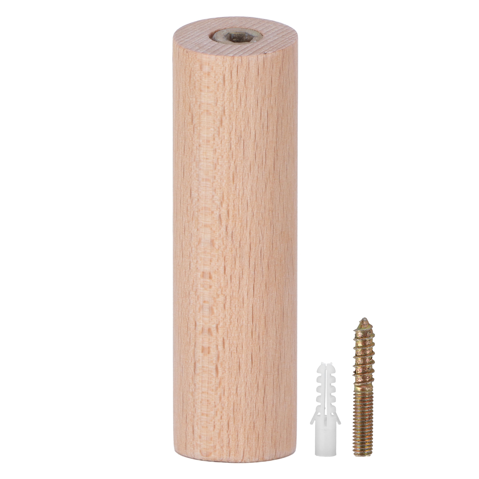 Wandhaken Aus Buchenholz Zur Befestigung Hinter Einer Tür, Hölzerne Garderobenhaken Ohne Bohren Für Zuhause Und Schlafzimmer (10 Cm)