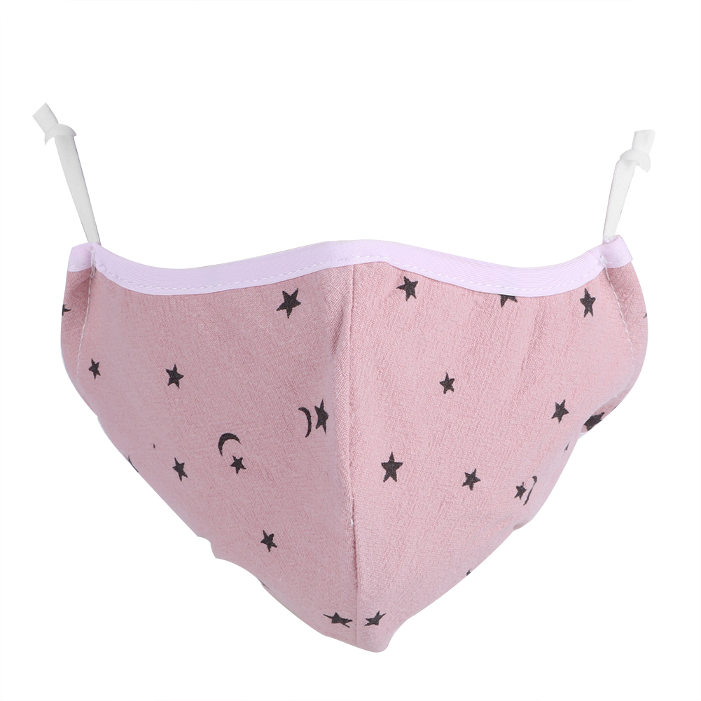 4er-pack Unisex-gesichtsmasken Für Erwachsene, Staubdicht Und Waschbar, Dunkelrosa