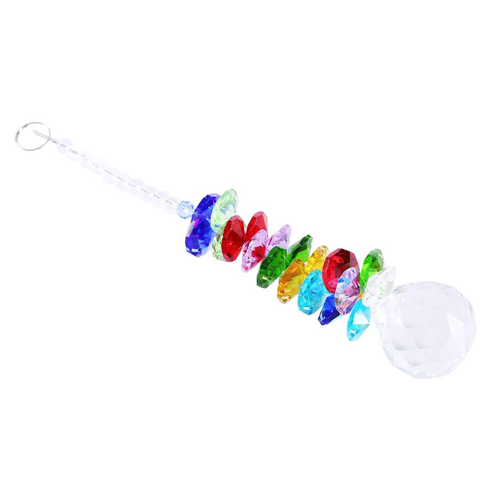 Regenbogenmacher-kristallsonnenfänger, Hängeleuchter, Prismenkugel, Dekorativer Anhänger