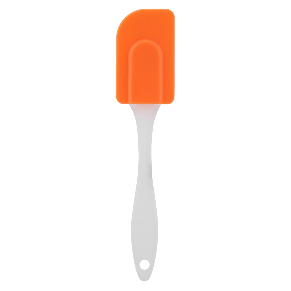 Silikonspatel, Butter- Und Sahneschaber, Hitzebeständig, Rührwerkzeug Zum Kochen, Backen Und Für Andere Zwecke (orange)