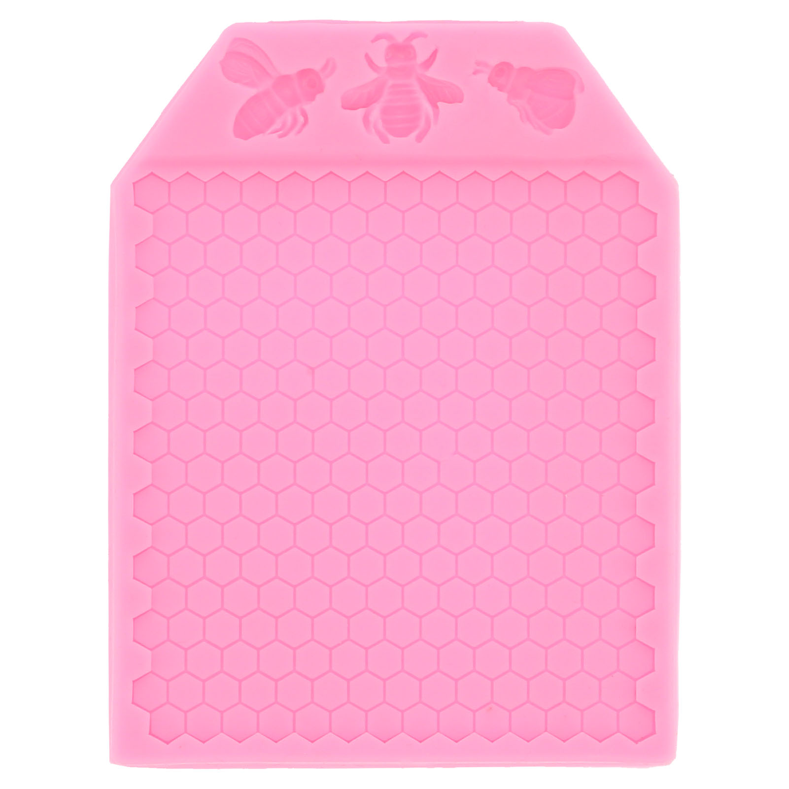 Silikon-fondantform In Wabenform, Diy-schokoladenform, Backutensil Für Die Küche, Rosa