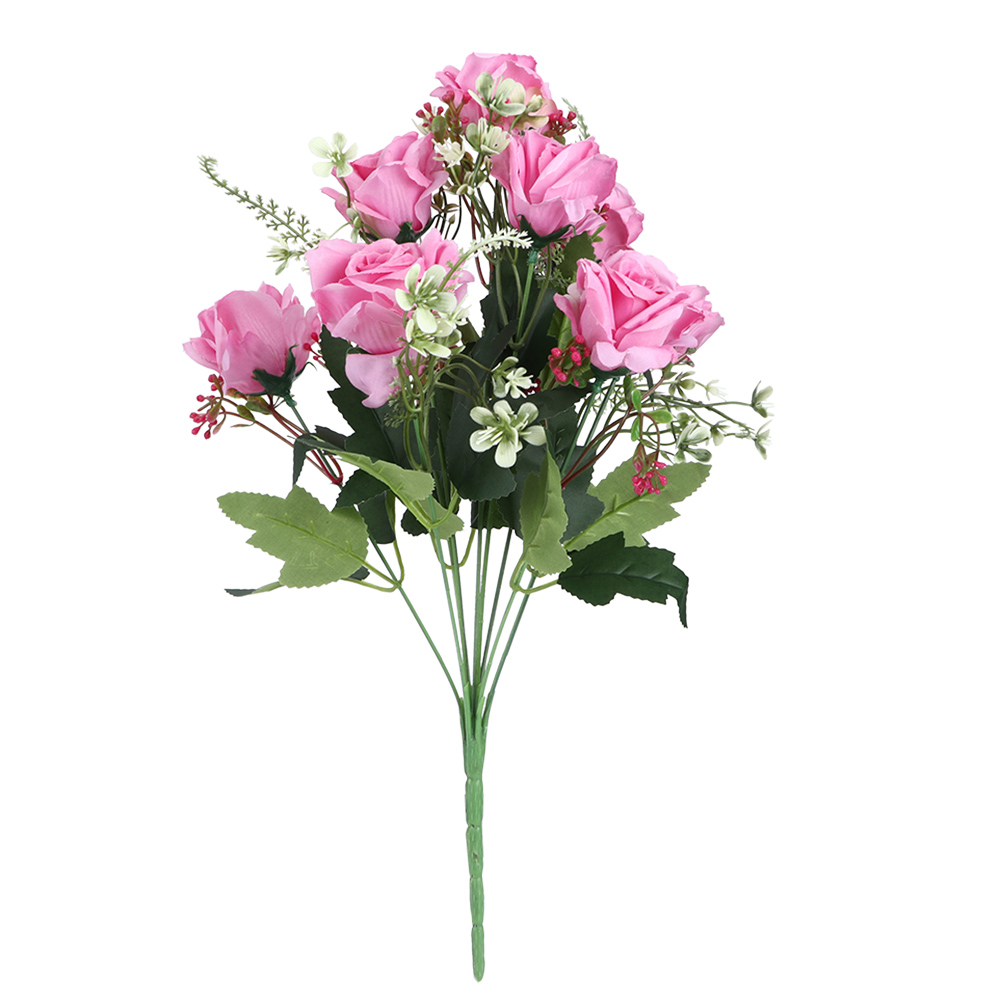 Künstliche Rosen, Unechte Plastikblumen, Pfirsichfarben, Für Die Dekoration Von Haus Und Garten.