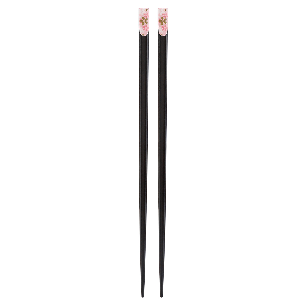 1 Paar Wiederverwendbare, Robuste Essstäbchen Aus Holz, Sakura-muster, Japanischer Stil (rosa)