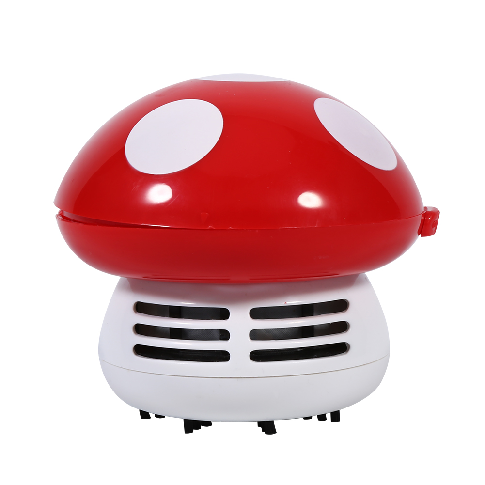 Mini-tischstaubsauger In Pilzform Für Tastaturen Und Tastaturecken (rot)
