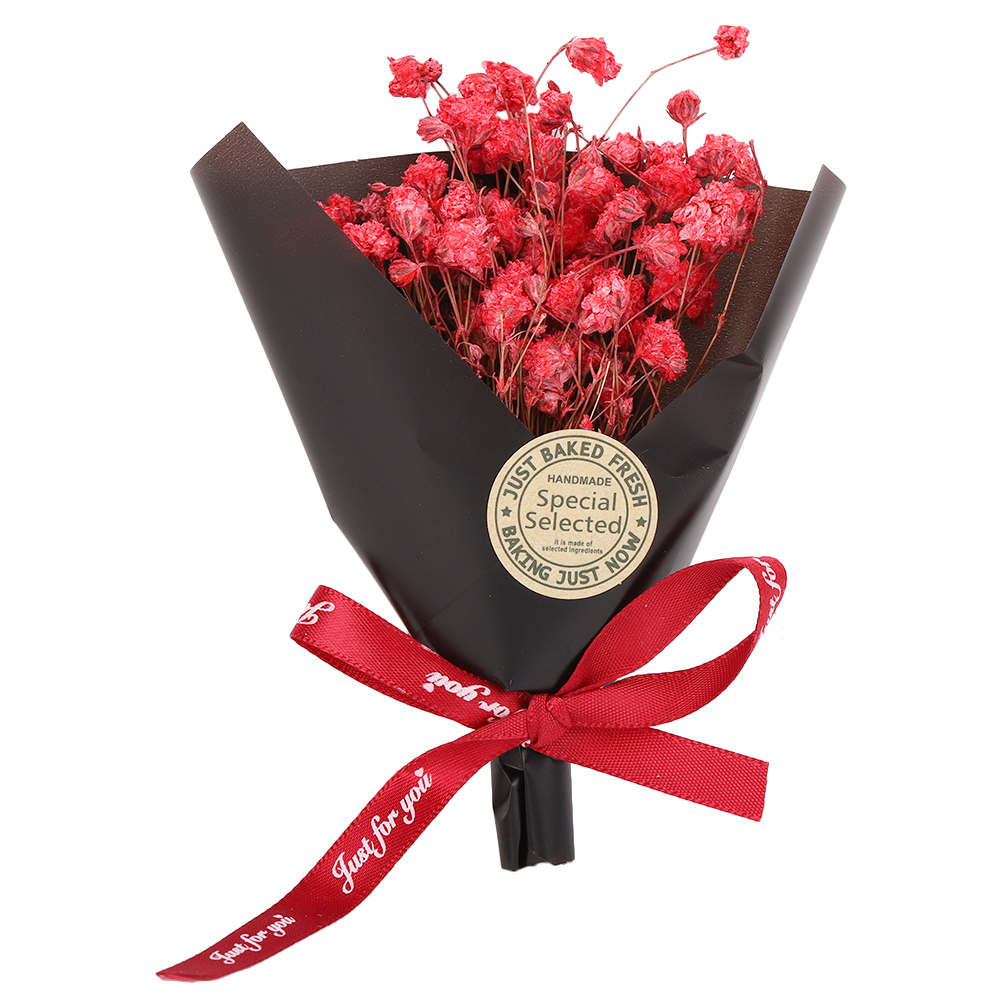 Kleiner Strauß Aus Natürlichen Trockenblumen, Foto-requisiten Für Hochzeitsdekoration (rot)