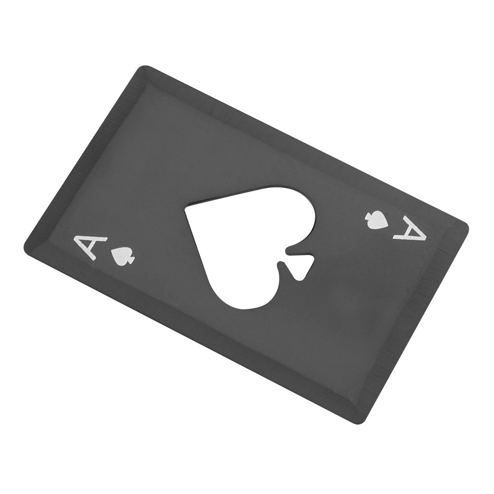 Kreative Flaschenöffner Aus Edelstahl, Kompatibel Mit Kreditkarten, Bierflaschenöffner, Schnellflaschenöffner (schwarz)