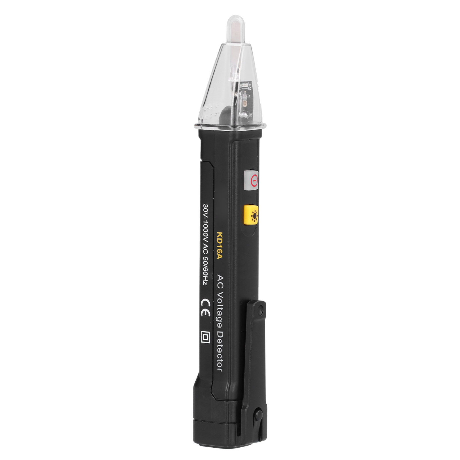 Schwarzer Wechselspannungsprüfer Mit Akustischer Und Optischer Anzeige – Kd16a Elektrischer Prüfstift