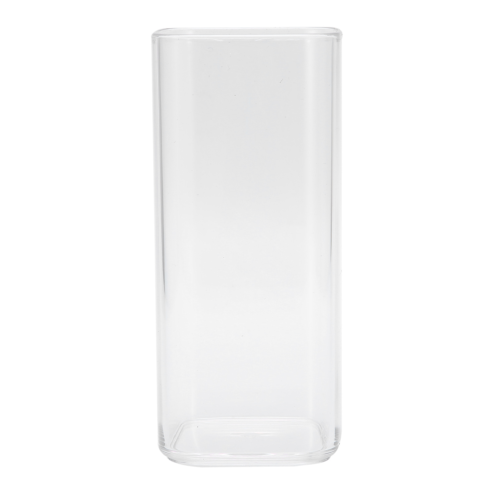 400 Ml Quadratischer, Durchsichtiger Acrylbecher, Wiederverwendbar, Modern, Für Tee, Milch, Fruchtsaft Und Kaffee, Ideal Für Zuhause Und Büro.