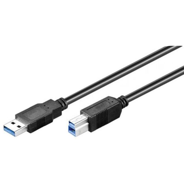 Usb 3.0 Ab-kabel 2 M Schwarz