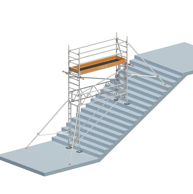 Layher Treppen-kit Für Fahrgerüst Uni Standard P2 Mit 2 Durchgängen 5,73m Ah