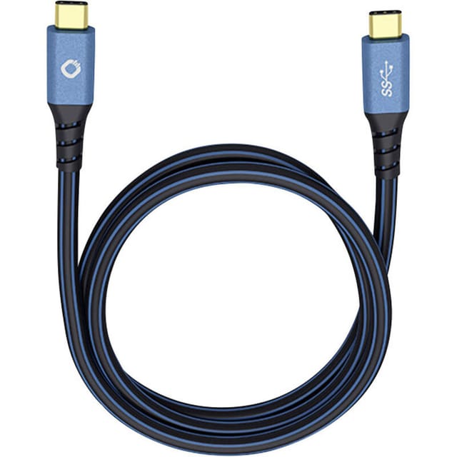 Usb-kabel Usb 3.2 Gen1 (usb 3.0 / Usb 3.1 Gen1) Usb-c® Stecker, Usb-c® Stecker 1.00 M Blau - Oehlbach