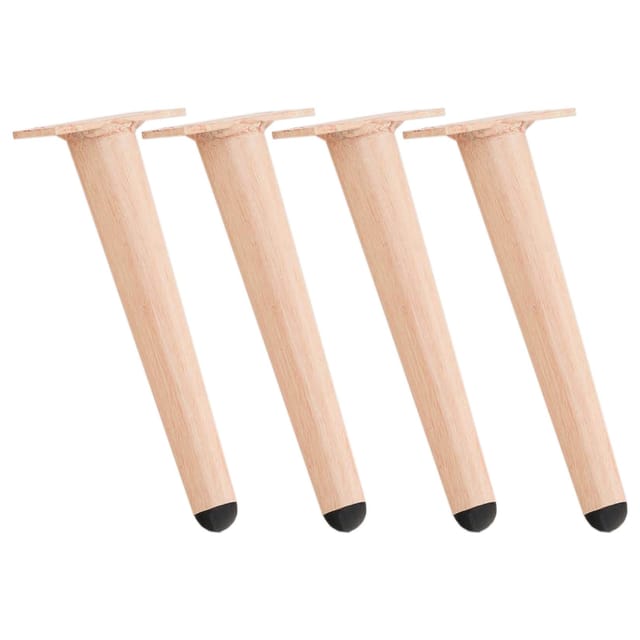 4er Set Möbelfüße Hellbraun 26 Cm