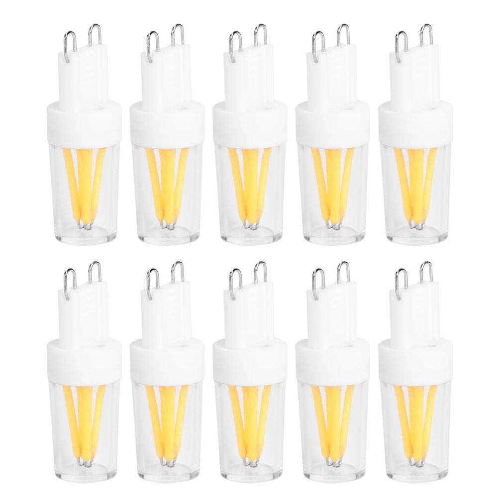 Packung Mit 10 G9 2w Ac 230v Led-ersatzlampen Mit Zweistiftsockel Für Die Heimbeleuchtung