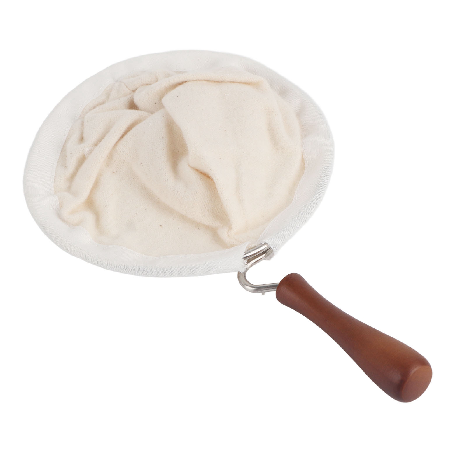 Wiederverwendbarer Kaffeefilter Aus Flanell, Handgefertigt, Mit Holzgriff (große Größe)