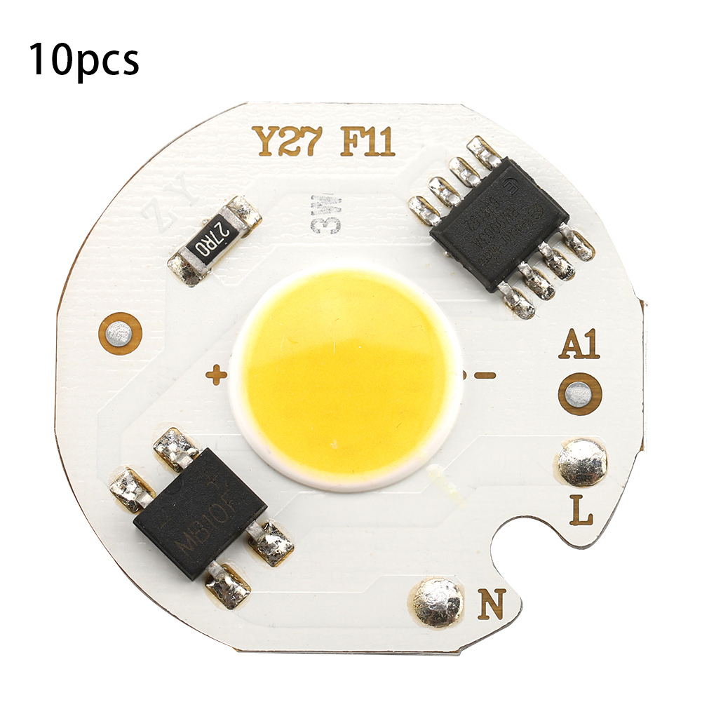 10 Smarte Glühbirnen Mit Integriertem Cob-chip, 3w Ac220v (warmweißes Licht)