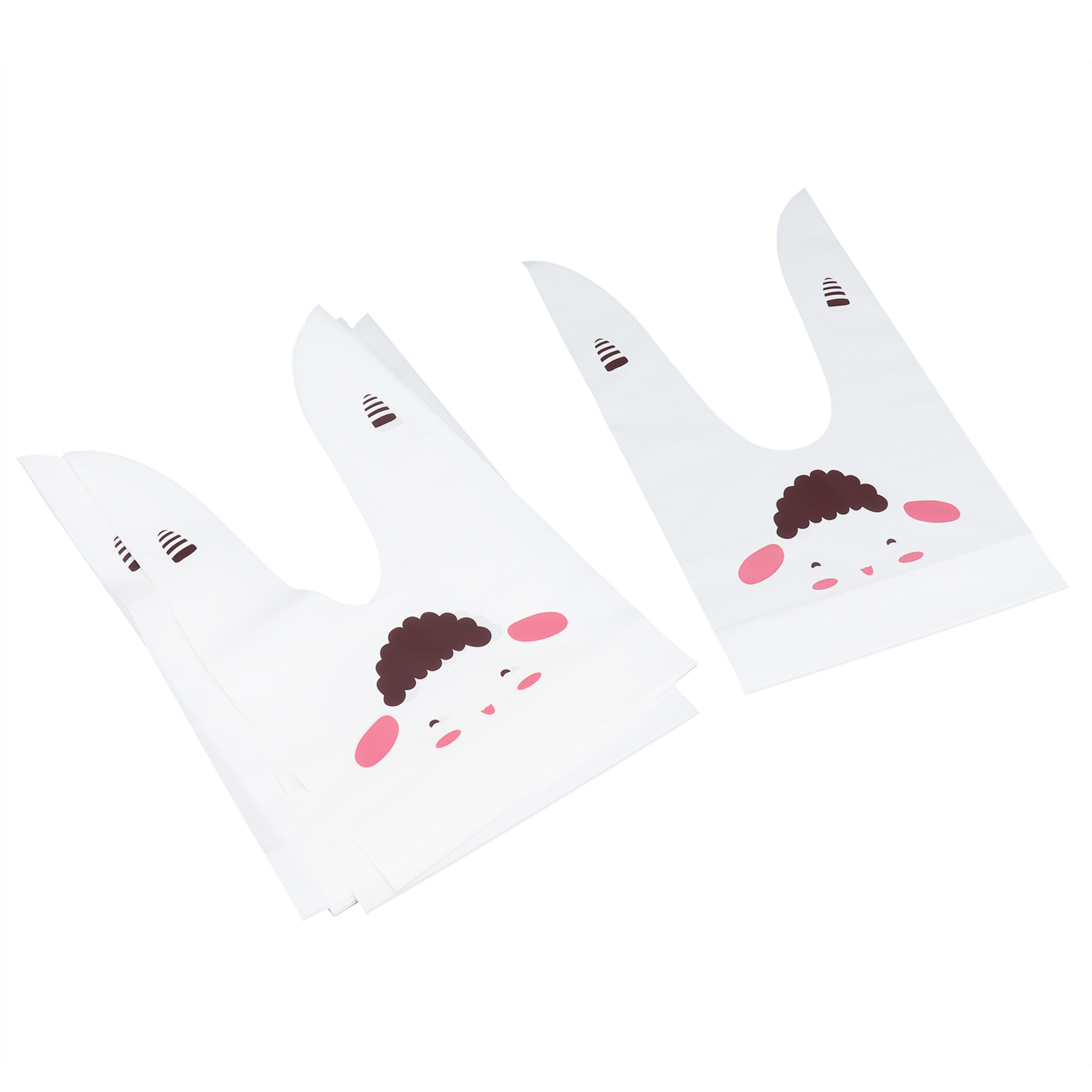Geschenktüten, 50 Stück, Aus Eva, Mit Langen Ösen, 23 X 13,5 Cm, Zum Verpacken Von Hausgemachtem Gebäck, Lammfarben.