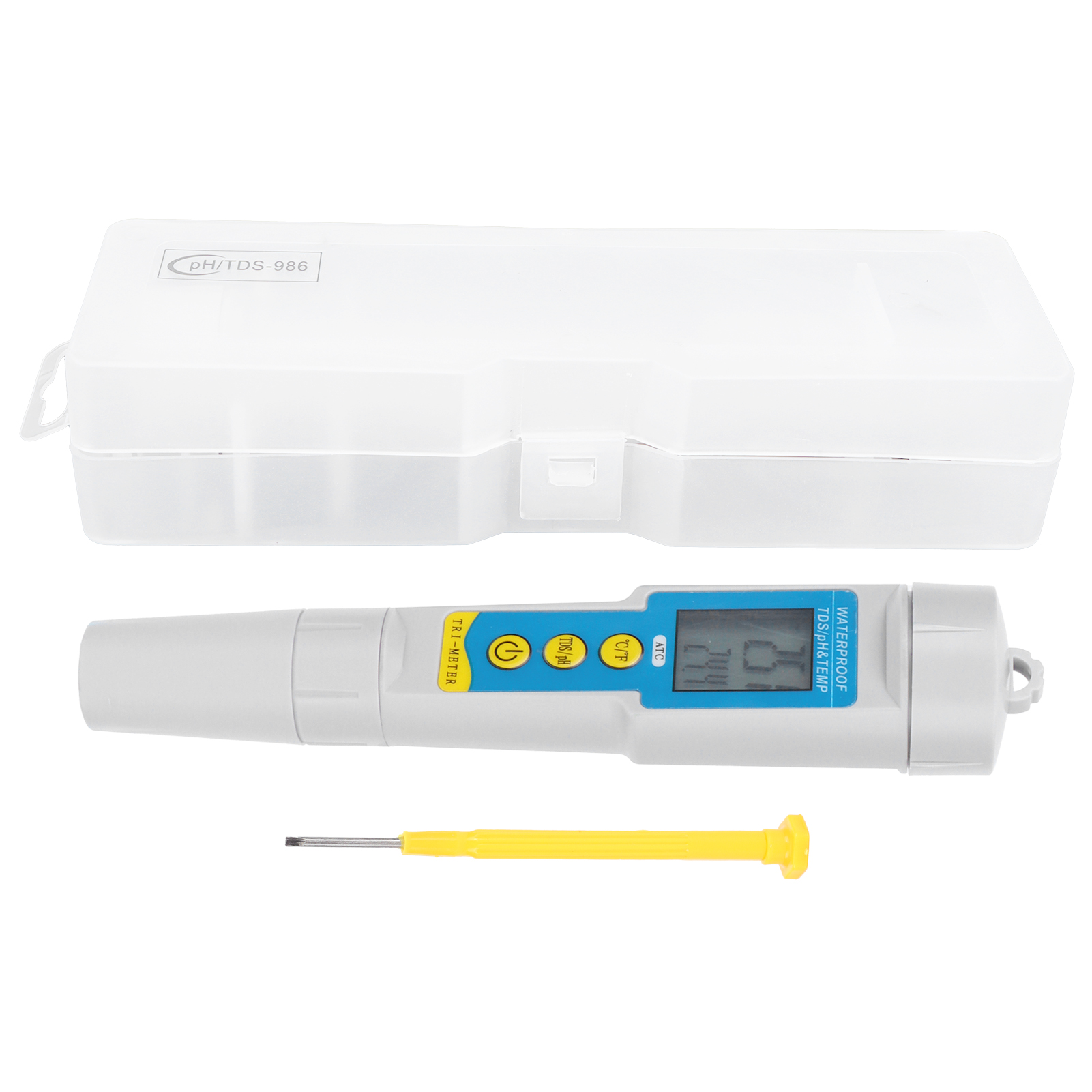 Ph-986 3-in-1 Wasserqualitätstester: Ph/tds/temperatur-teststift, Multifunktionales Tragbares Messgerät