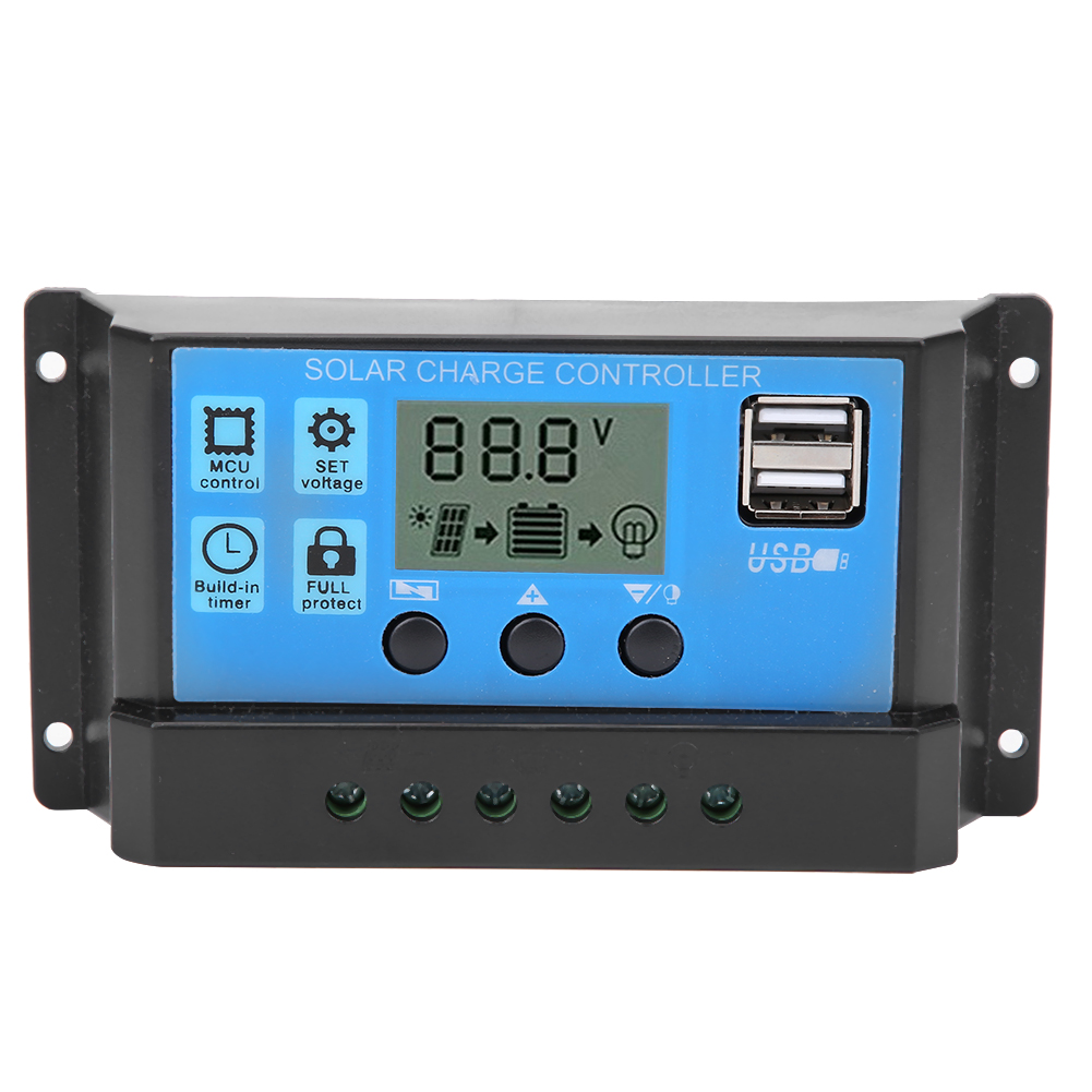 5v Pwm-ausgangsregler Mit Lcd-anzeige Und Zwei Usb-anschlüssen, Blue Solar Für Photovoltaikanlagen, 10a