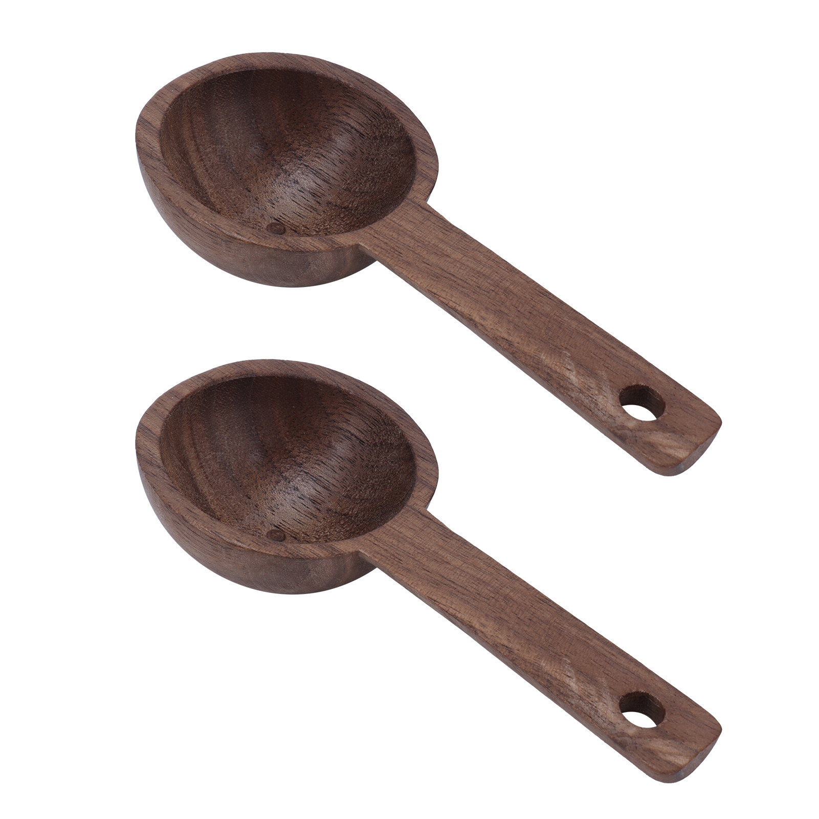 Holzlöffel, Walnussmesslöffel, Zubehör Für Kaffee, Tee, Zucker, Gewürze (2-teilig)