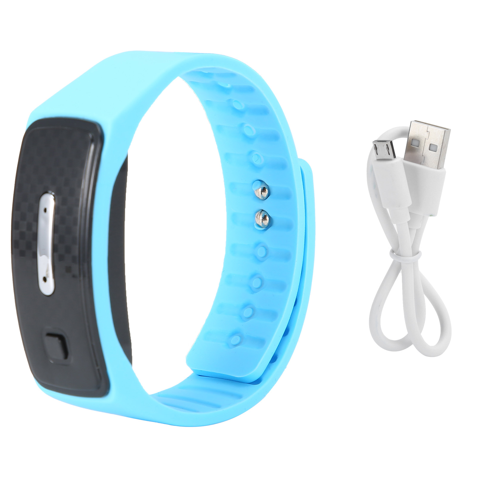 Wiederaufladbares Mückenschutzarmband Per Usb, Ultraschall-mückenschutzarmbanduhr, Blau