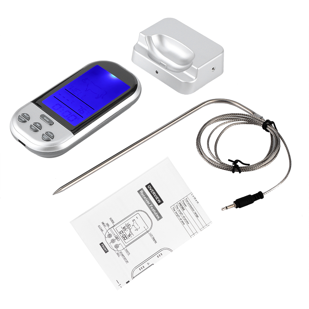 Kabelloses Digitales Lebensmittelthermometer Mit Sonde Für Backofen, Grill Und Grill, Küchenhelfer