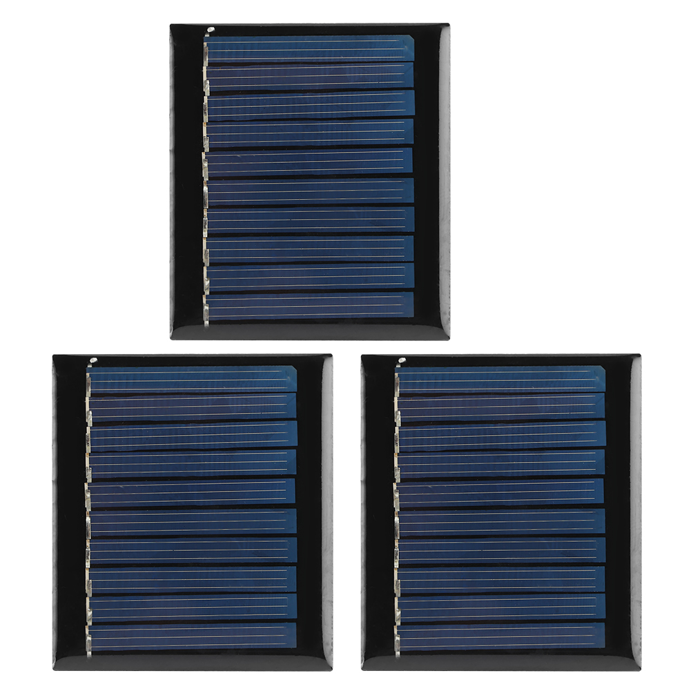 Set Mit 3 Miniatur-solarmodulen Aus Polykristallinem Silizium (0,3 W, 5 V) Für Bastelprojekte Und Spielzeug