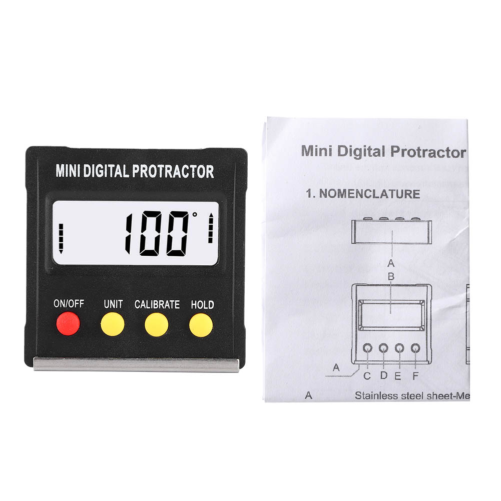 Mini-digital-lcd-winkelmesser, Winkelmesser, Wasserwaage, Neigungsmesser, Messwerkzeuge