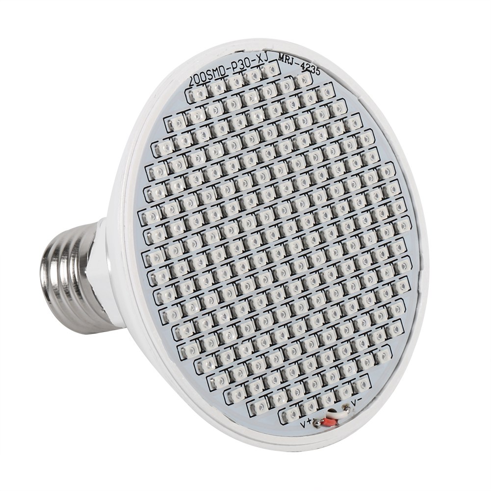 24-w-pflanzenlampe, 200 Leds, E27-sockel, Für Den Hydroponischen Anbau Von Blumen Und Gemüse, 85–265 V