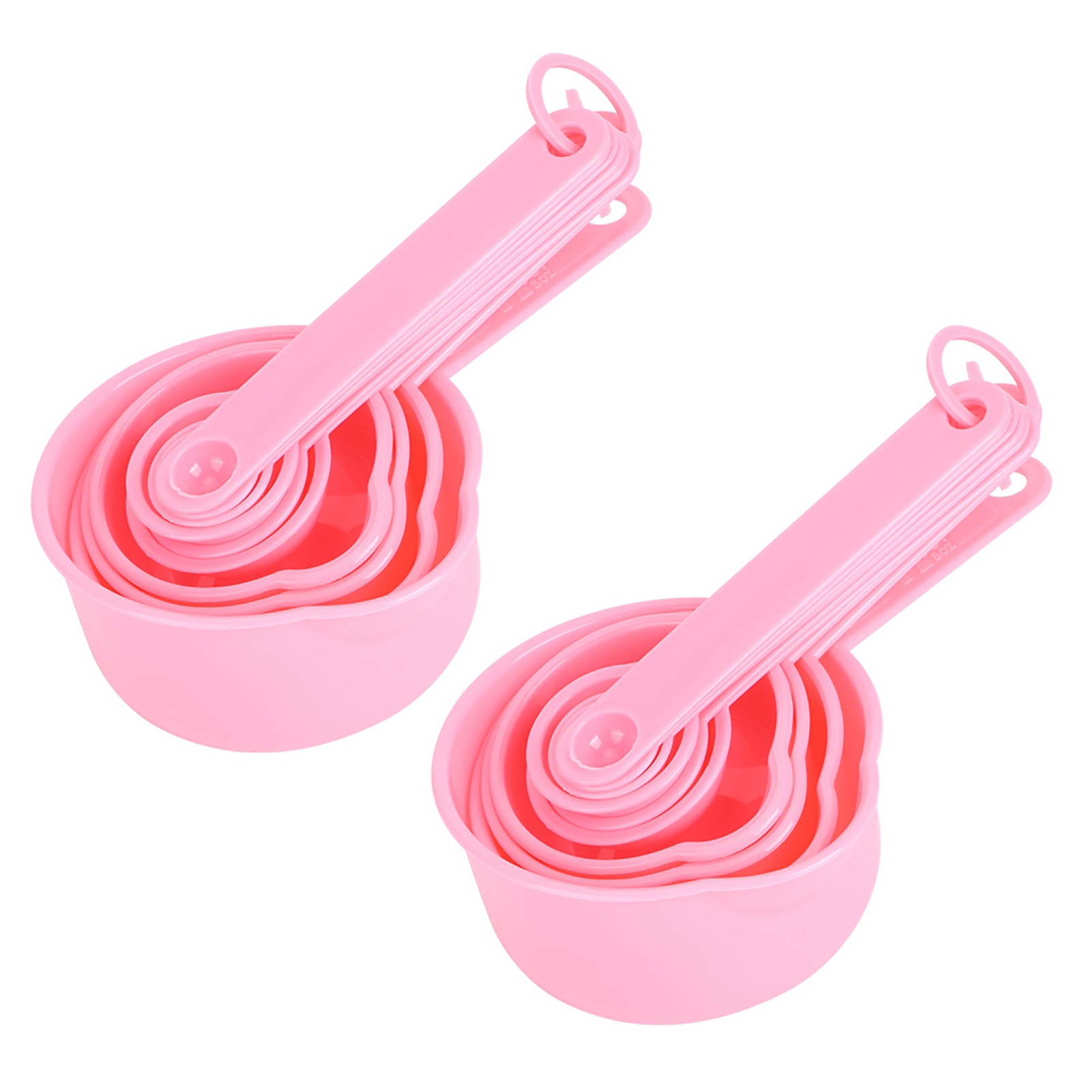 Rosa Diy-küchenmessset Mit Messlöffeln Und Messbechern
