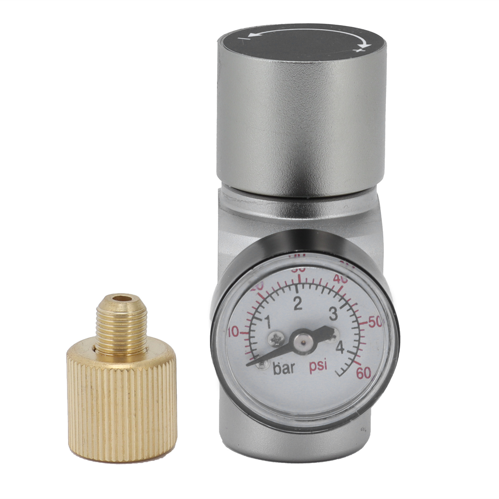 Mini-co2-gasregler Mit Absperrschalter Mfl3/8 Zoll Auf Tr21x4 - Zubehör Für Heimbrauer
