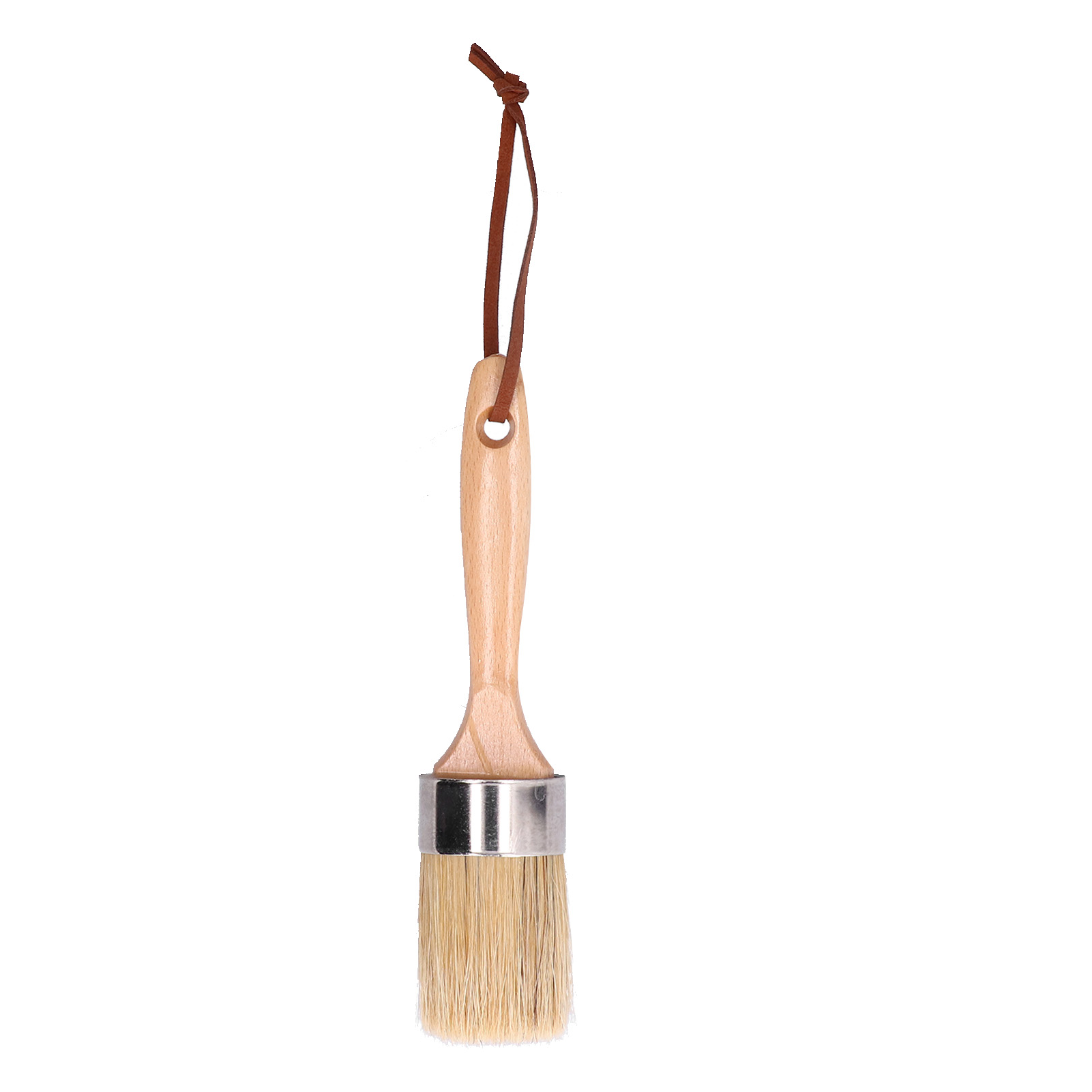 Runder Kreidepinsel (5 Cm Durchmesser) Mit Holzgriff, Mal- Und Wachswerkzeug Für Möbel Und Inneneinrichtung