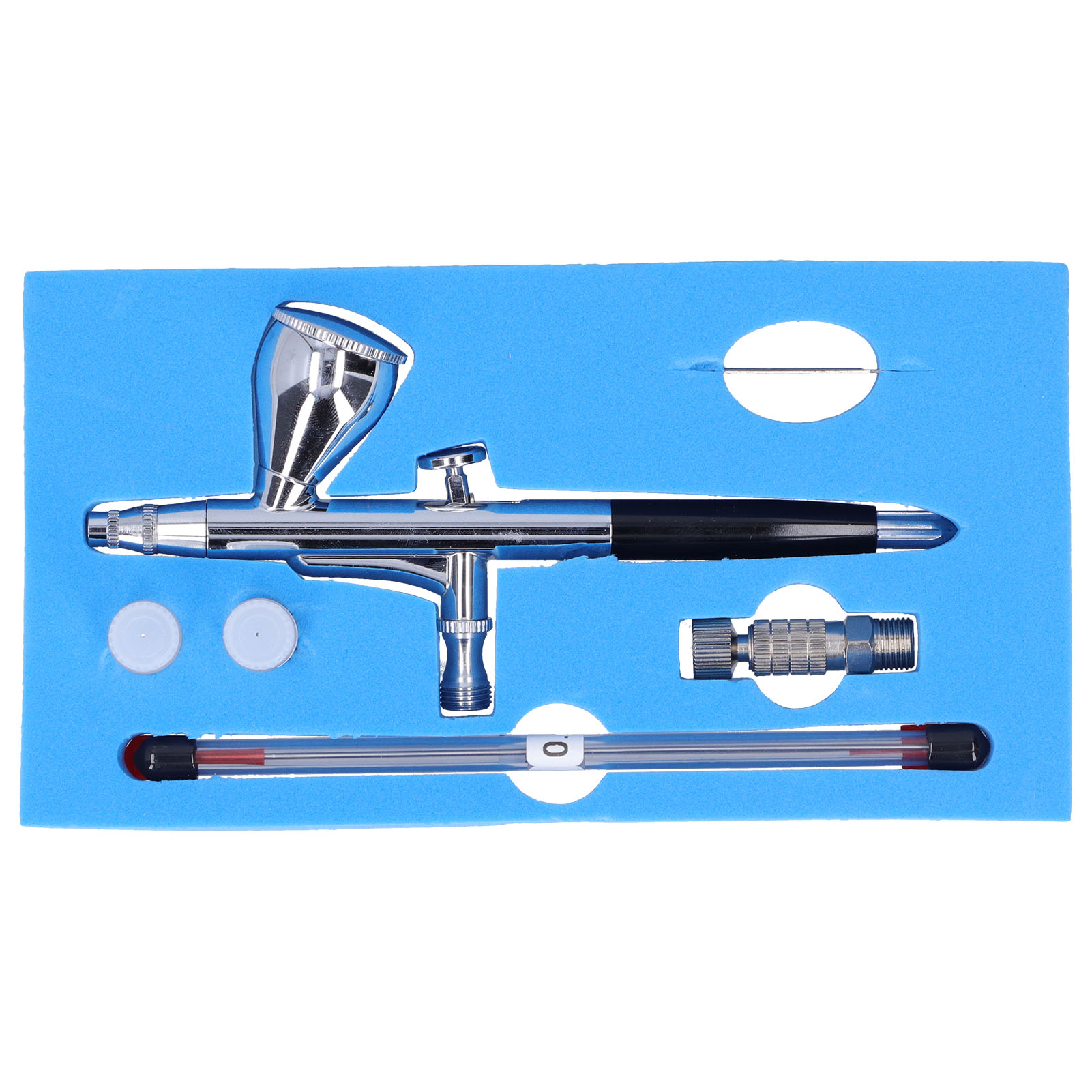 G1/8 Airbrush-set Für Kunstmalerei, Diy, Sprühlackierung, Modellbau, Kaliber 0,2 Mm, 0,3 Mm Und 0,5 Mm, Schwarz
