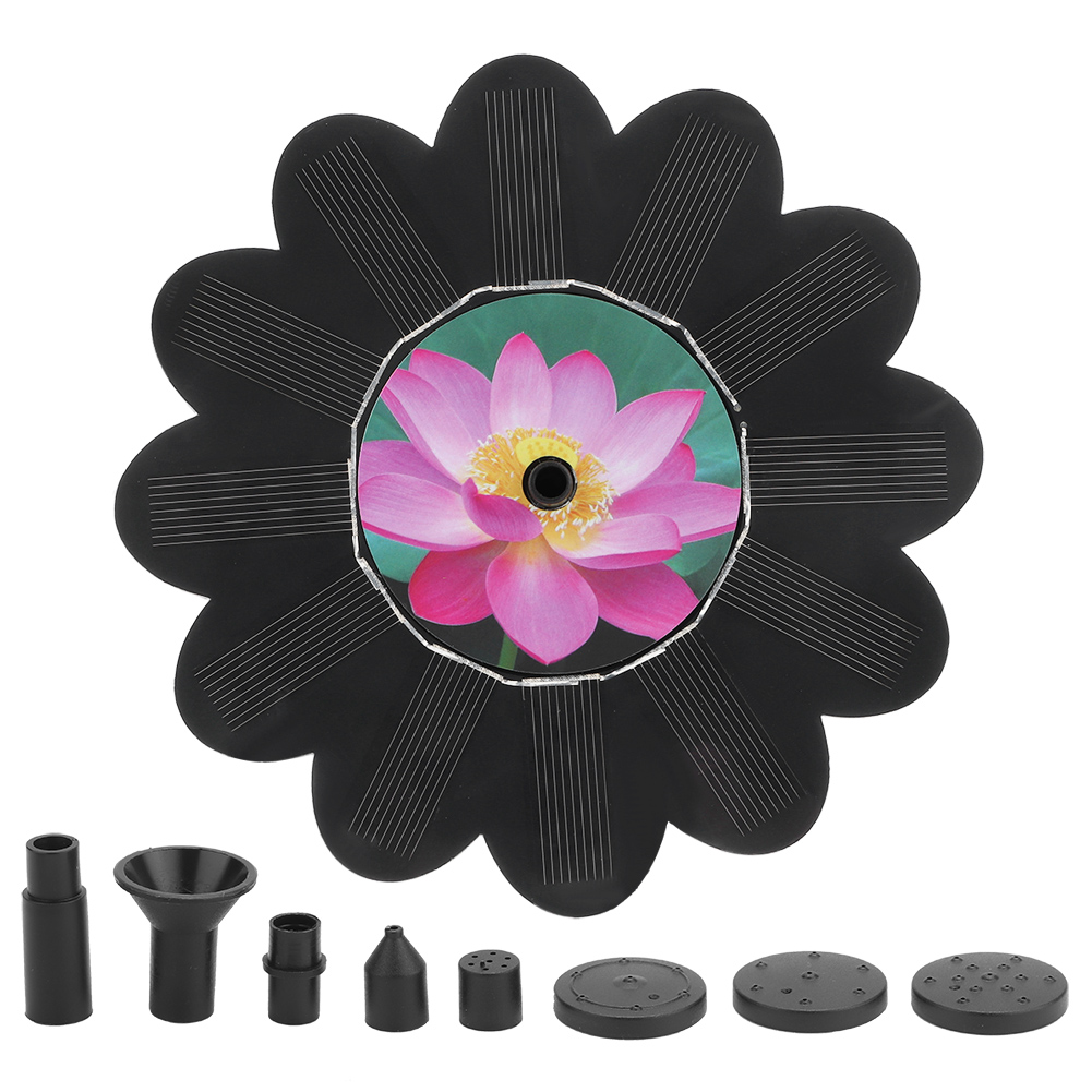 Solarbrunnenpumpe Mit Bürstenlosem 6v 1,4w Motor, Ideal Für Gartendekoration Und Landschaftsgestaltung.